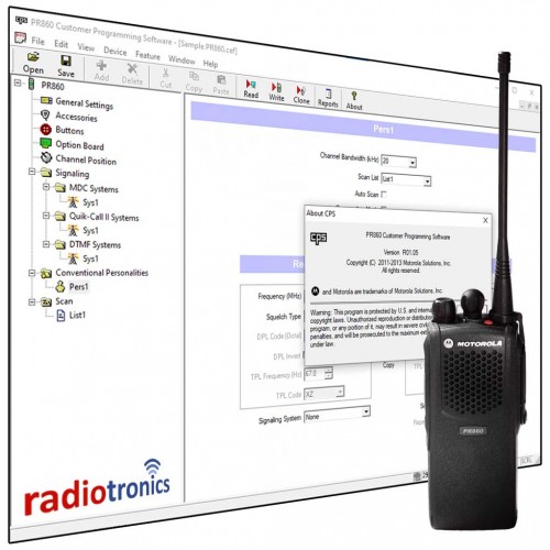 Motorola PR860 Programming Software