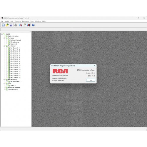 RCA BR250 Programming Software