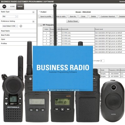 Motorola Business Radio Customer Programming Software