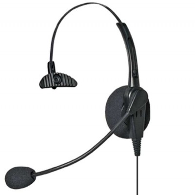 Lightweight Headset With Combi Mic & PTT For Kenwood 2-Pin Radios