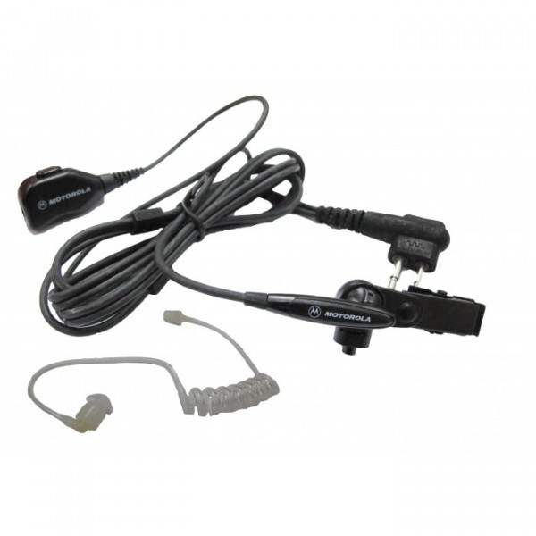 Genuine Motorola CP200D FBI-Style Earpiece With In-Line Microphone & PTT